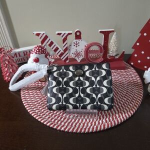 NWT Coach Monochrome Geometric Wristlet